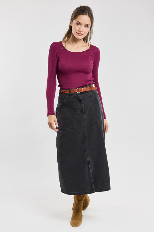 T-Shirt mit langen Ärmeln – Wolle und Seide - Armor-lux - 1