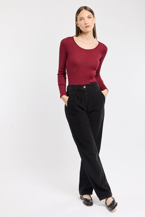 Long sleeved T-shirt - wool and silk - Armor-lux - 3