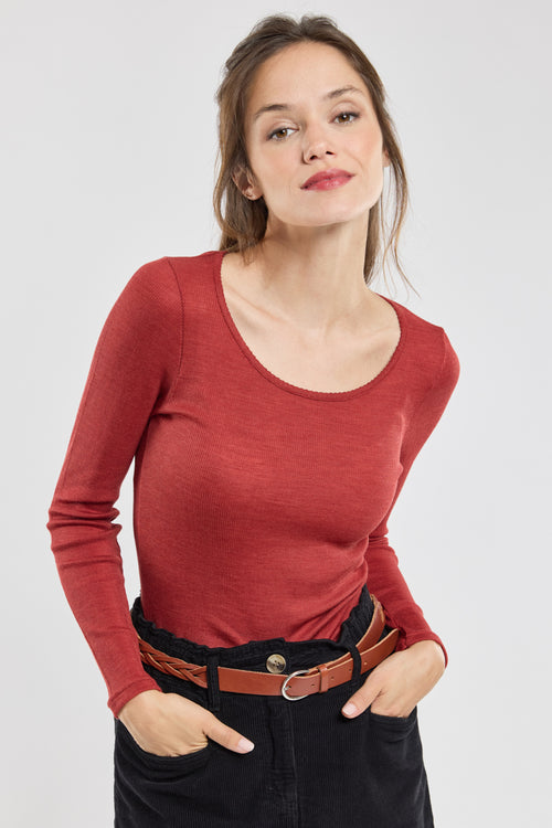 T-shirt manches longues - laine et soie - Armor-lux - 2