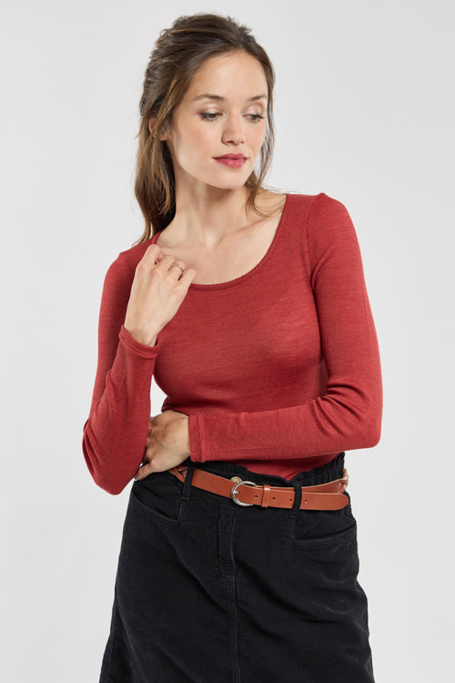 T-shirt manches longues - laine et soie - Armor-lux - 3