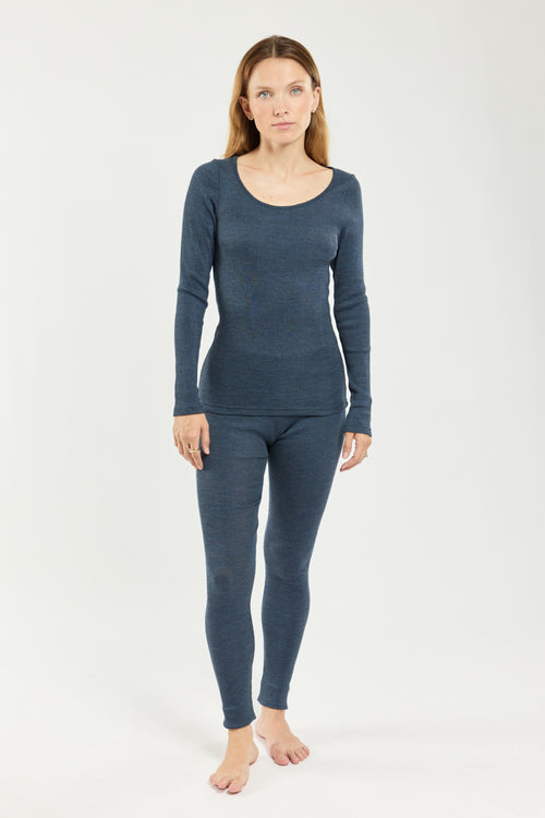 Long-sleeve T-shirt - wool and silk - Armor-lux - 3