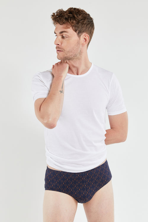 Printed briefs - cotton - Armor-lux - 1