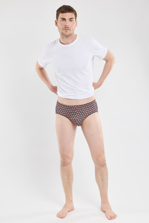 Briefs with boat motifs - light cotton - Armor-lux - 3