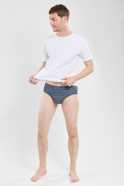 Briefs with boats motifs - light cotton - Armor-lux - 4
