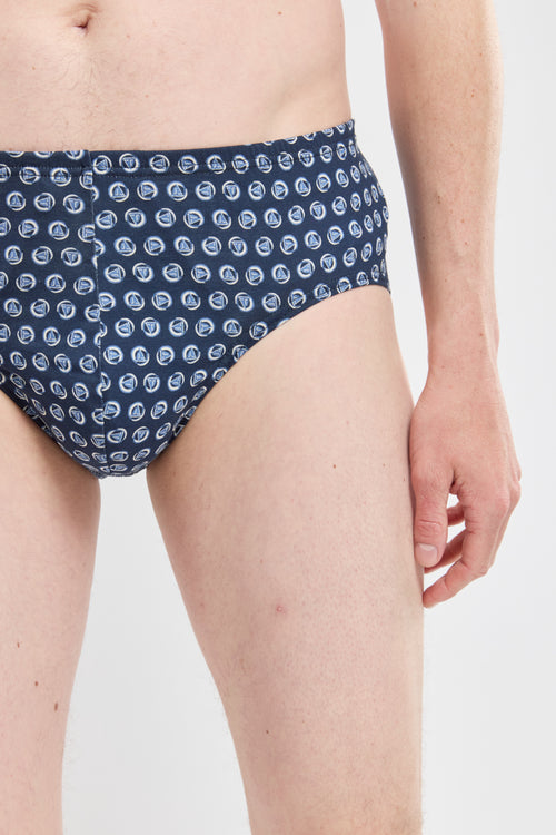 Slip mit „Boote“-Motiven – leichte Baumwolle - Armor-lux - 2