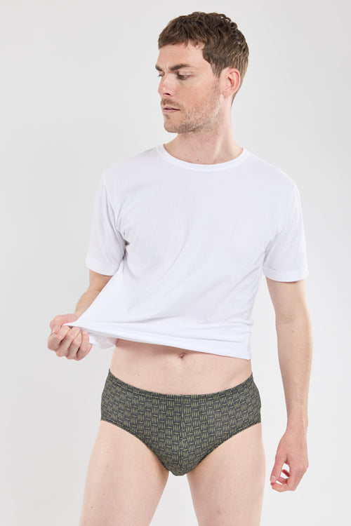 Slip mit „Sardinen“-Motiven – leichte Baumwolle - Armor-lux - 1