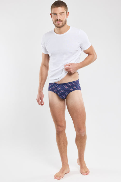 Mit Punkten bedruckter Slip – Baumwolle aus biologischem Anbau - Armor-lux - 1