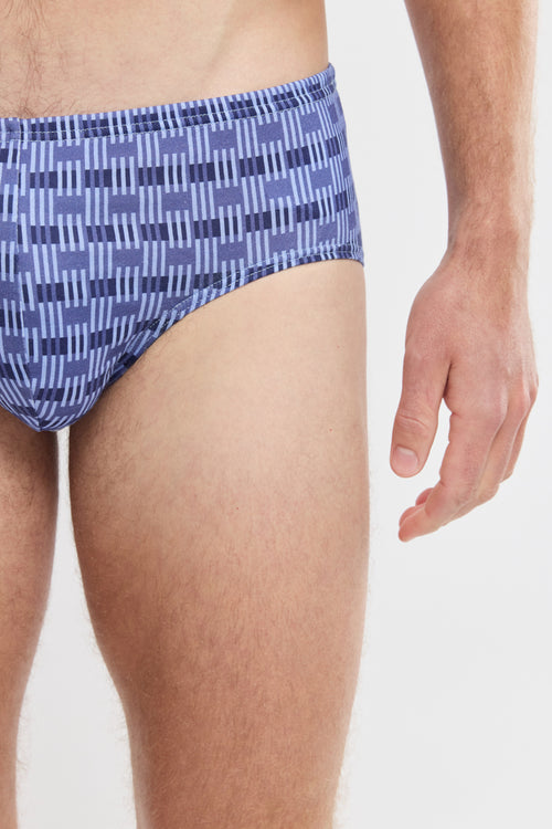 Slip mit geometrischem Muster – leichte Baumwolle aus kontrolliert biologischem Anbau - Armor-lux - 2