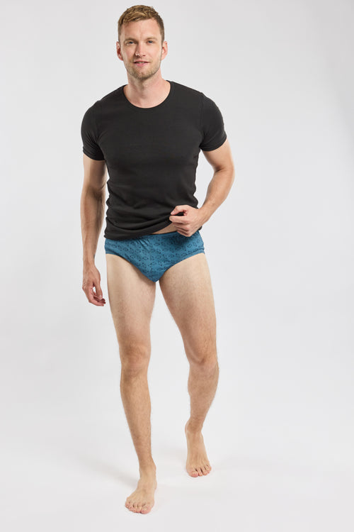 Fish patterned briefs - lightweight organic cotton - Armor-lux - 4