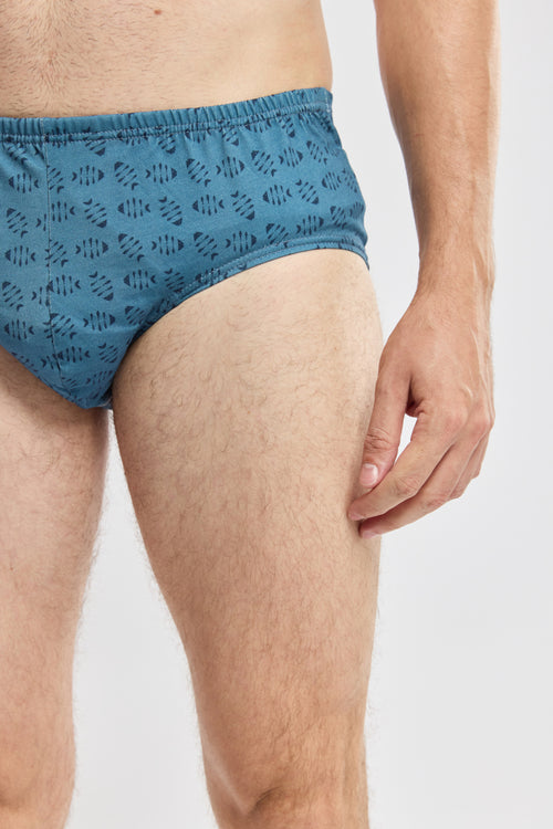 Fish patterned briefs - lightweight organic cotton - Armor-lux - 2
