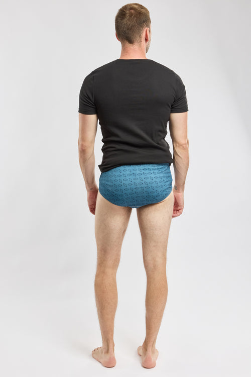 Fish patterned briefs - lightweight organic cotton - Armor-lux - 3