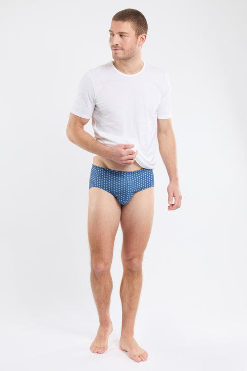 Slip imprimé pois - coton issu de l