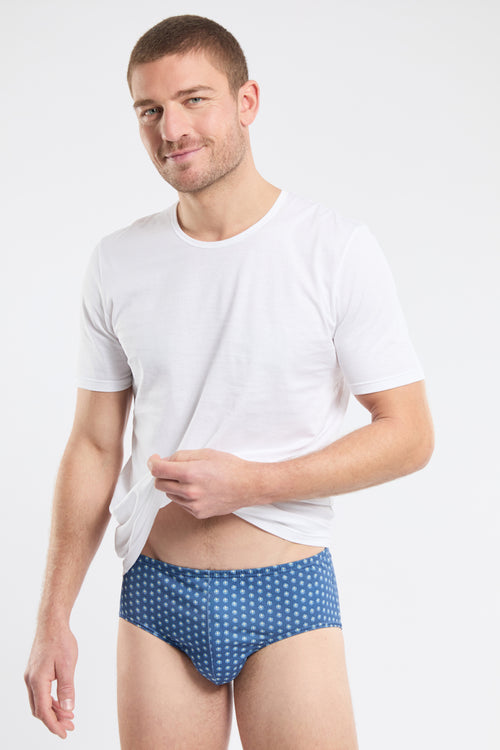 Slip imprimé pois - coton issu de l