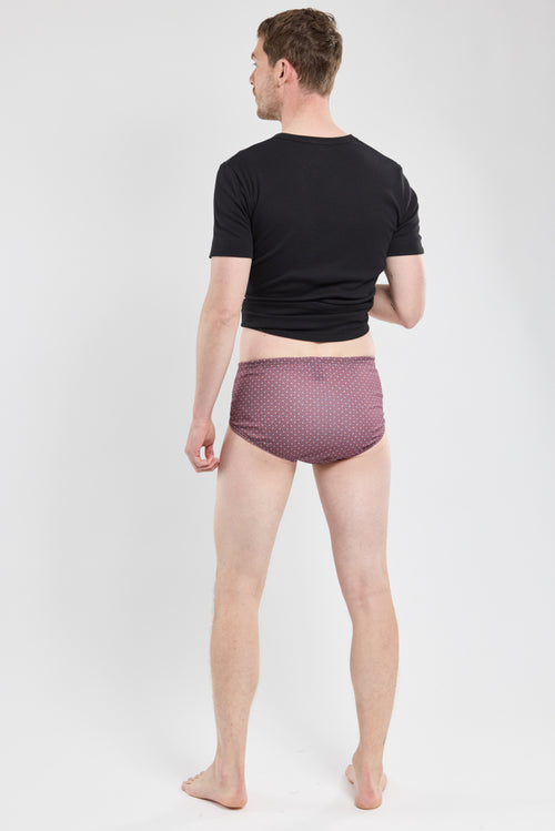 Fish patterned Y-front briefs - lightweight organic cotton - Armor-lux - 3