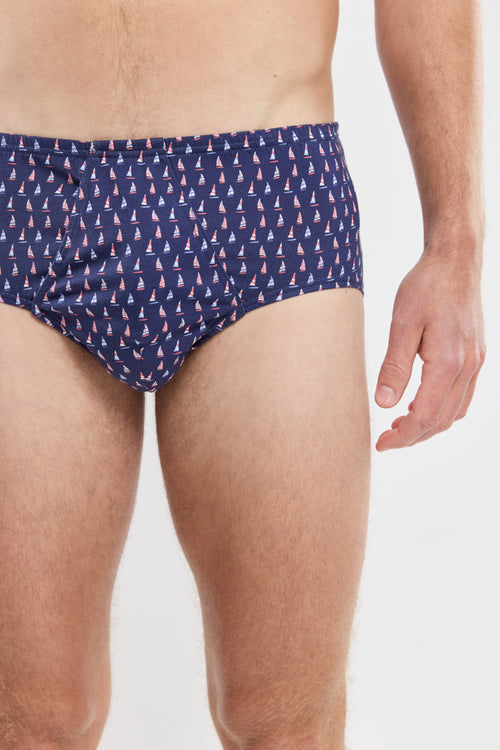 Slip ouvert motifs voiliers - coton issu de l’agriculture biologique - Armor-lux - 2