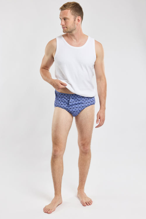 Sailboat patterned Y-front briefs - organic cotton - Armor-lux - 3