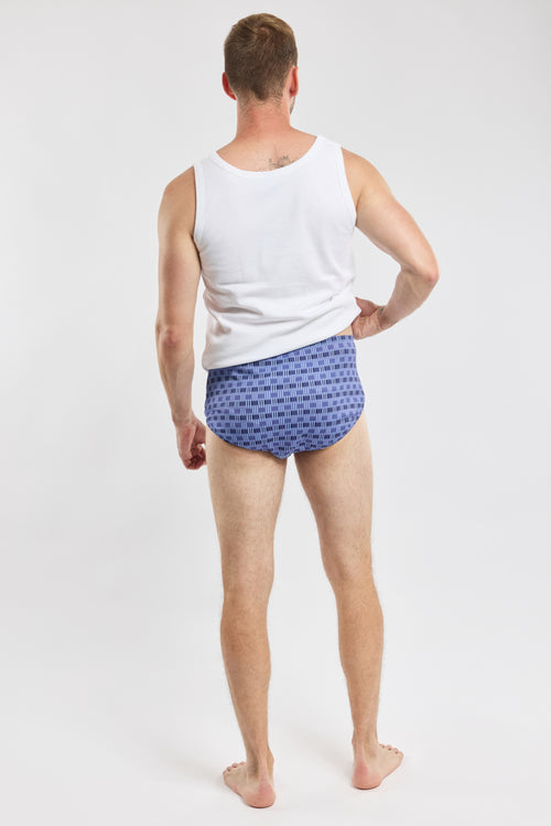 Sailboat patterned Y-front briefs - organic cotton - Armor-lux - 4