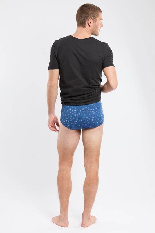 Stripes” prints open briefs - organic cotton - Armor-lux - 4