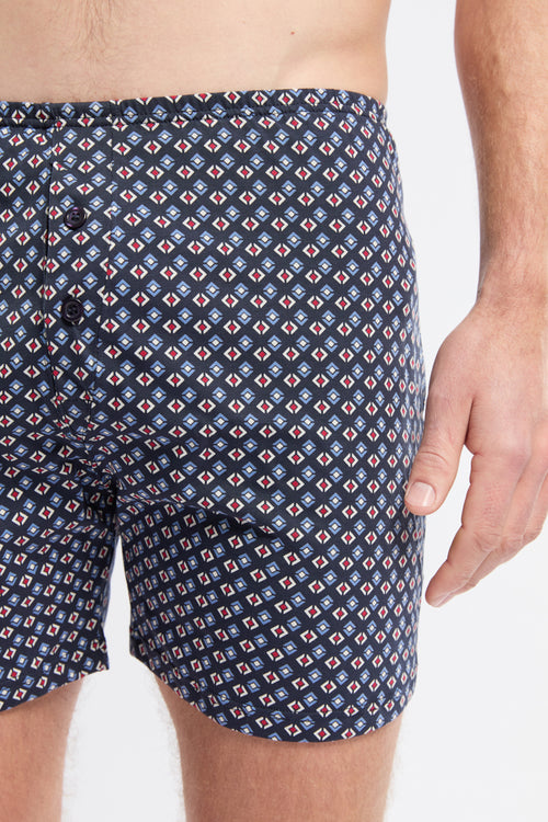 Micro-patterned boxer shorts - light organic cotton - Armor-lux - 2