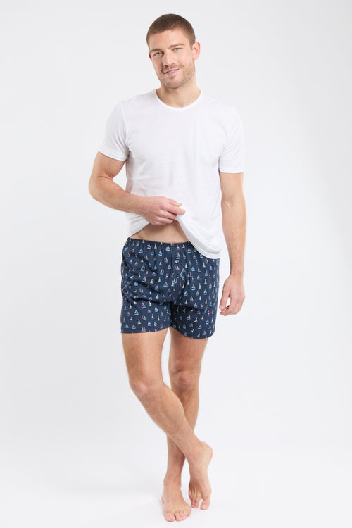 Boat print boxer shorts - organic cotton - Armor-lux - 3