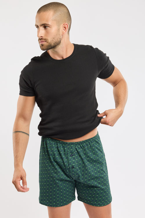 Printed boxer shorts - cotton - Armor-lux - 1