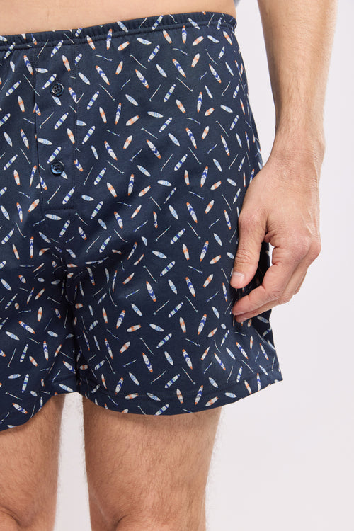 Caleçon imprimé - coton léger issu de l’agriculture biologique - Armor-lux - 2