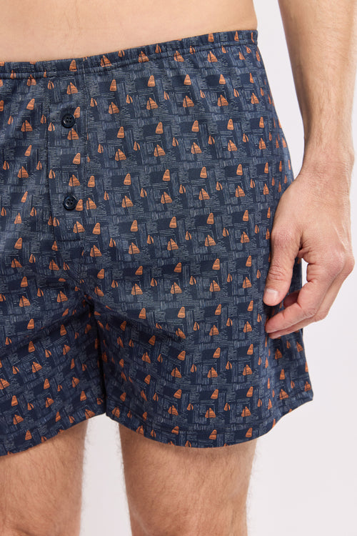 Printed boxer shorts - lightweight organic cotton - Armor-lux - 2