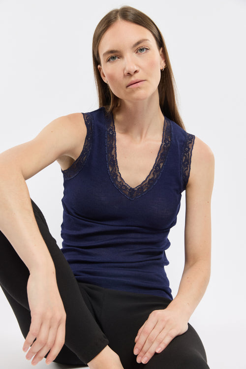 Débardeur - laine et soie - Armor-lux - 1