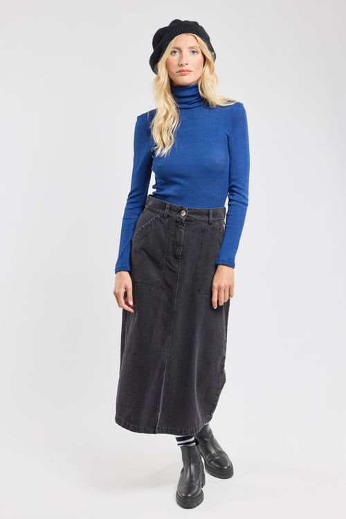 T-shirt col roulé - laine et soie - Armor-lux - 1