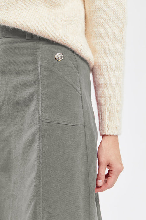 Mid-length skirt - velvet - Armor-lux - 3