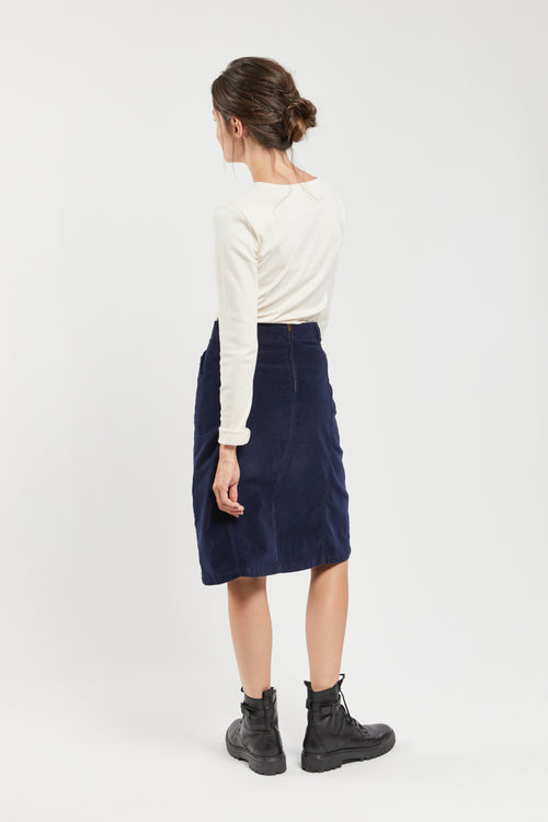 Jupe mi-longue - velours - Armor-lux - 3