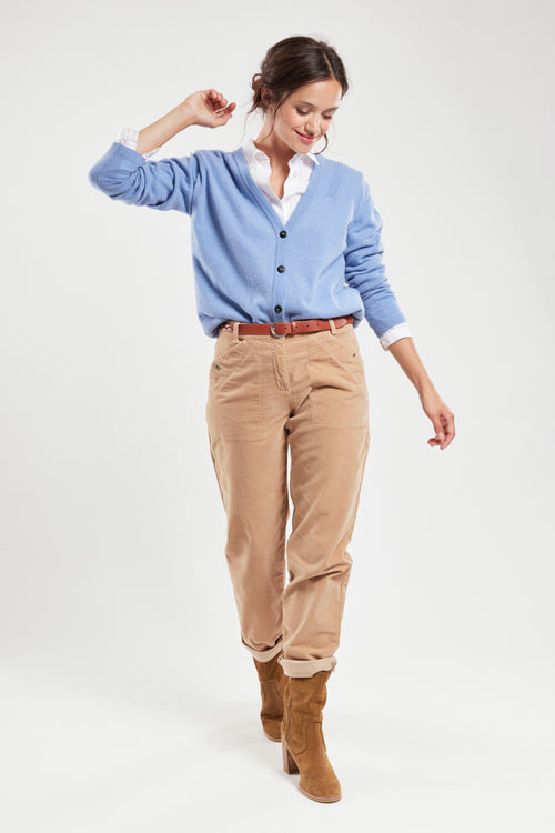 Straight cut trousers – velvet - Armor-lux - 1