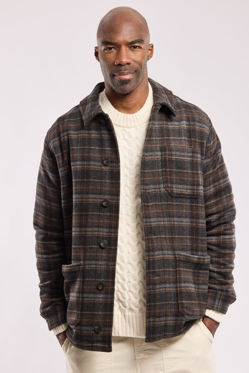 Veste à carreaux - drap de laine - Armor-lux - 1