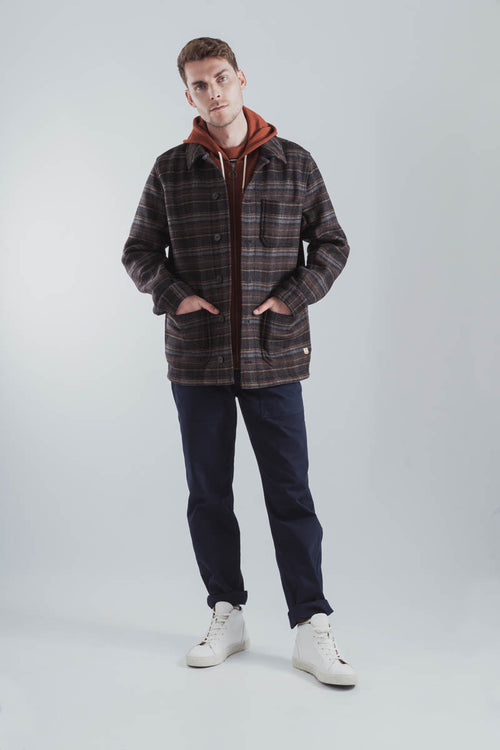 Veste à carreaux - drap de laine - Armor-lux - 4