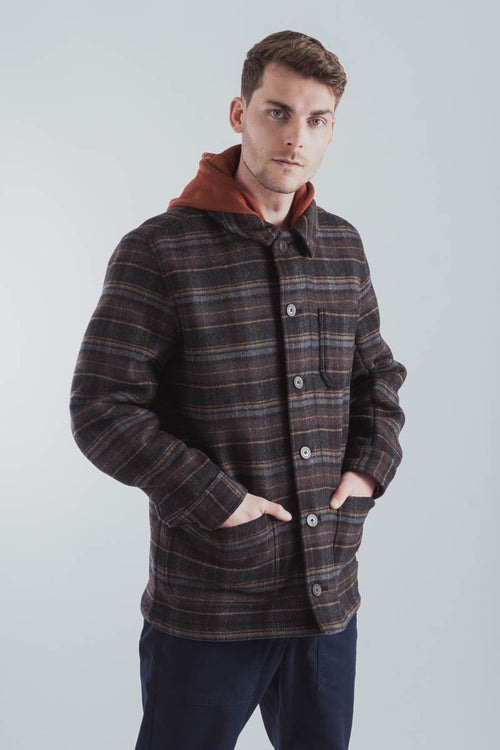 Veste à carreaux - drap de laine - Armor-lux - 1