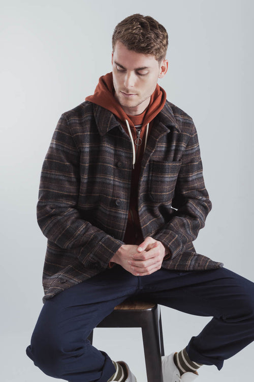 Veste à carreaux - drap de laine - Armor-lux - 3