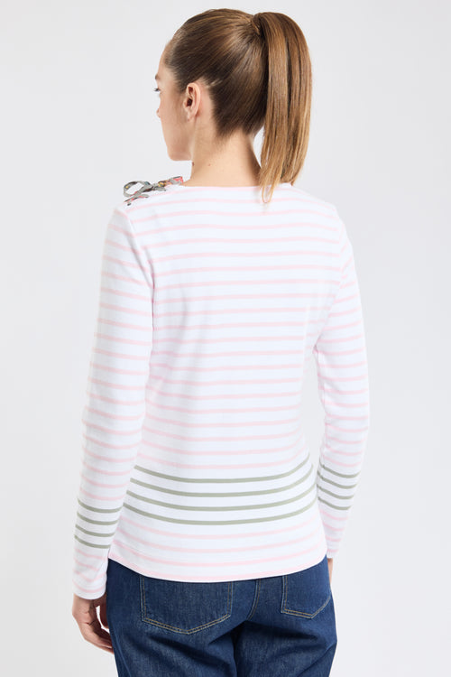 Breton striped shirt with bow - heavy cotton - Armor-lux - 4