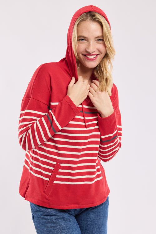 Striped hoodie - rustic cotton - Armor-lux - 3