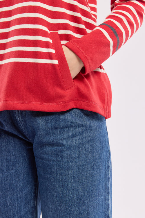 Striped hoodie - rustic cotton - Armor-lux - 4