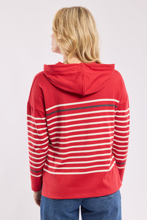 Striped hoodie - rustic cotton - Armor-lux - 5