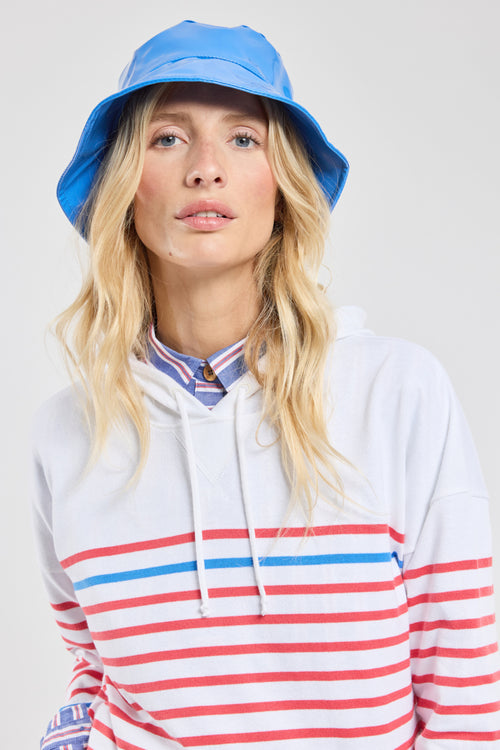 Gestreifter Sweater mit Kapuze – rustikale Baumwolle - Armor-lux - 6