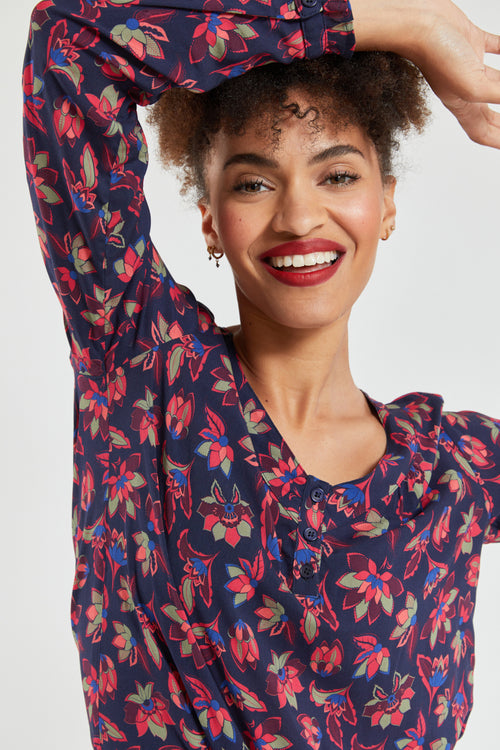 Bluse mit floralem Muster - Armor-lux - 4