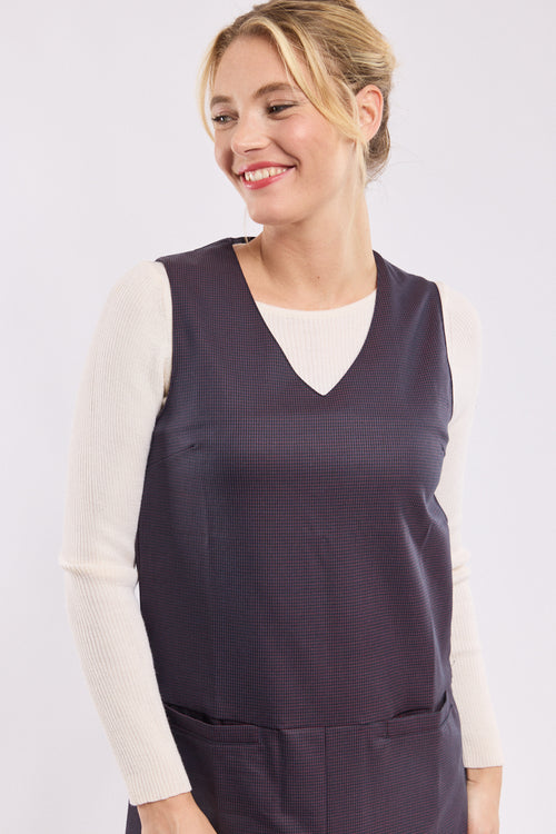 Ärmelloses kariertes Kleid - Armor-lux - 3