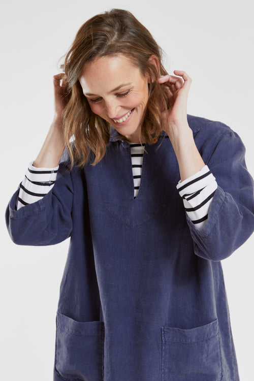 Heritage tunic dress - linen - Armor-lux - 5