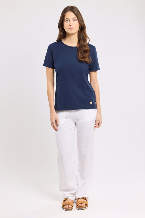 T-shirt uni - coton et lin - Armor-lux - 3