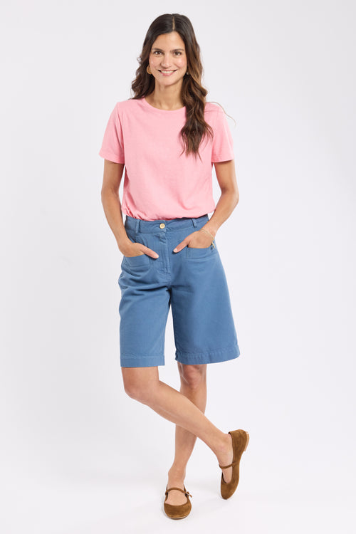 Plain Heritage T-shirt - cotton and linen - Armor-lux - 3