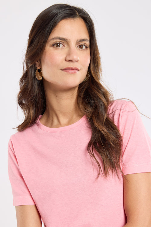 Plain Heritage T-shirt - cotton and linen - Armor-lux - 2