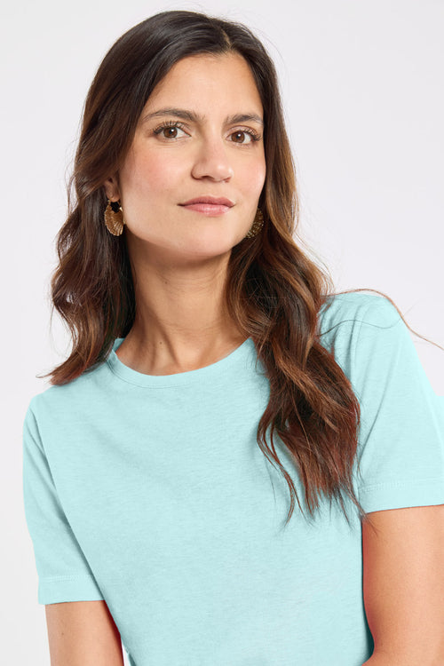 T-shirt uni - coton et lin - Armor-lux - 2