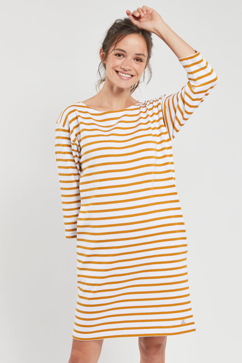 Gestreiftes Kleid Héritage – rustikale Baumwolle - Armor-lux - 4