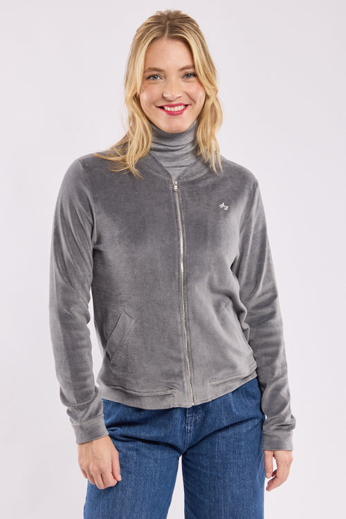 Veste zippée - velours ras - Armor-lux - 1